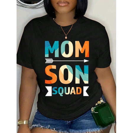 mom Son Squad Mother Family T-Shirt