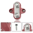 thumbnail image 4 of 4pcs Bus Bar Junction Block 5/16" M8 Dual Power Post Insulated Terminal Stud Distribution Block for Auto Car Black Red, 4 of 6