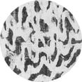 thumbnail image 1 of Ahgly Company Indoor Round Abstract Gray Modern Area Rugs, 7' Round, 1 of 4