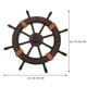 thumbnail image 2 of EeaseMX 1 colgante de estilo mediterráneo, timón de barco de madera, decoración de pared para el hogar., 2 of 7