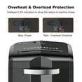thumbnail image 6 of Bonsaii 12-Sheet Micro Cut Paper Shredder Heavy Duty Shredder with 4.1 gal Pullout Bin, 6 of 9