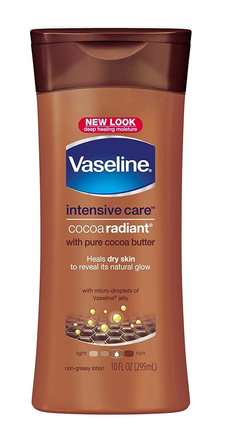 Vaseline Intensive Care Body Lotion, Cocoa Radiant, 10 oz, 3-Pack