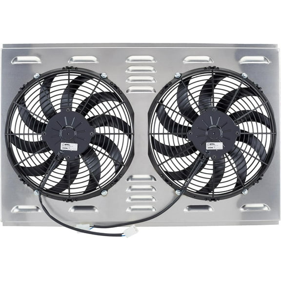 Dual 12 Inch Fan Shroud Combo, 28 W x 17 H