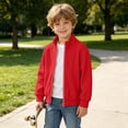 thumbnail image 6 of Busydd Boys and Girls Corduroy Jacket 4-15 Years Casual Solid Color Long Sleeve Fall Jacket Trendy Ribbed Zip Up Stand Collar Jacket Outerwear, 6 of 9