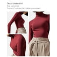 thumbnail image 7 of FITVALEN Turtleneck for Women Long Sleeve Women's Shirt Lightweight Basic Stretch Layer Top, 7 of 7