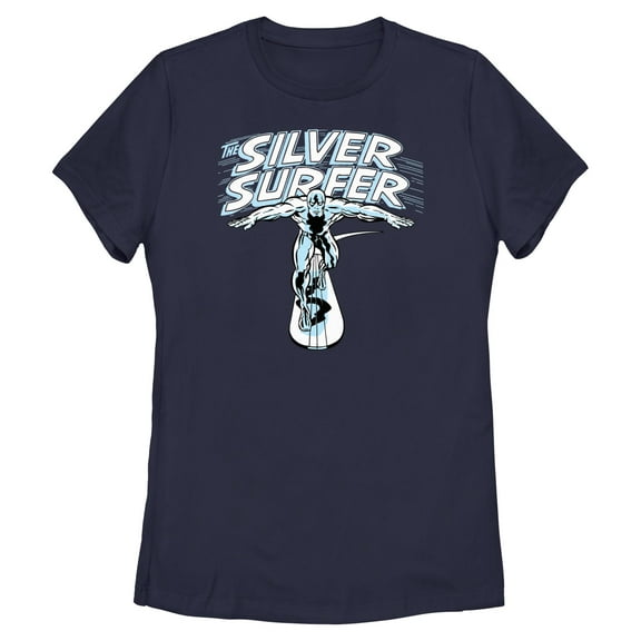 Womens Marvel: Fantastic Four Classic Silver Surfer T Shirt