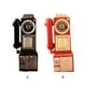 thumbnail image 3 of Advancent Exquisitos adornos de teléfono Retro, materiales de resina, estilo único, modelo de teléfono público con esfera Retro Decoración del hogar Rojo, 3 of 6