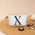 thumbnail image 4 of Personalized Floral Makeup Bag - Alphabet Initial Cosmetic Bag for Women, Perfect Gift for Friends, Moms, Bridesmaids, 4 of 6