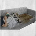 thumbnail image 6 of Rainy Day Soft Flannel Fleece Throw Blanket, Blurred Background Photo of Raindrops on Window Effect Design Autumn Weather, Cozy Plush for Indoor and Outdoor Use, 50" x 60", Camel White, by Ambesonne, 6 of 6