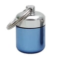 thumbnail image 2 of Mini píldoras caja de aluminio aleación llavero botella mochilero tabletas personal adultos niños ancianos impermeable sellado contenedor azul sidaley  HA010383-04, 2 of 6