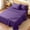 Purple, variant on WISHEAD Queen Sheet Set, 4 Piece Ultra Soft Brushed Microfiber Bed Sheets, Cooling & Breathable, Secure Fitted Sheet, Wrinkle Resistant Hotel Bedding Set with Classic Stripe, Dark Gray