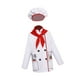 thumbnail image 5 of Conjunto de disfraz de chef Strade Fareast Limited para niños con gorro camiseta y bufanda roja, 5 of 8
