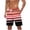 ZA-Red swim trunk, variant on Men's Hawaiian Swim Trunks with Pockets Father's Day Gift Big and Tall Quick Dry Beach Shorts for Dad