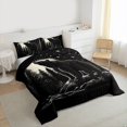 thumbnail image 3 of Manfei Teens Female Men Safari Bear Bedding Comforter Set 2pcs,Woodland Wildlife Twin Comforter Sets Microfiber,Jungle Animal Breathable Bedding Set,Microfiber Bedroom Decor,Reversible, 3 of 8