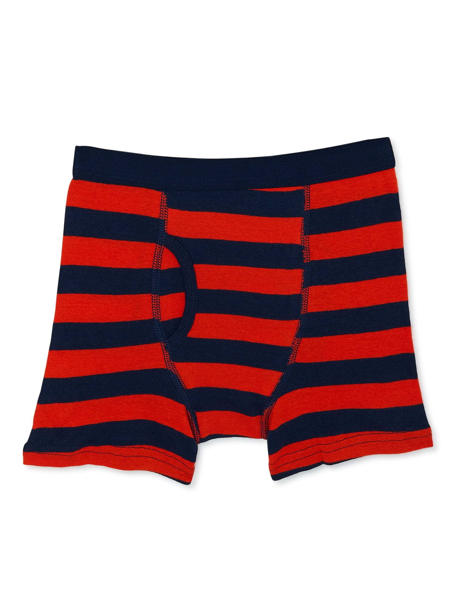 Wonder Nation Boys Underwear, Soft Cotton Boxer Briefs, 10-Pack, Sizes S-XXL & Husky