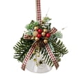 thumbnail image 2 of Adorno de Campana de Navidad, Decoración Colgante para de Navidad, Adornos Navideños, Campana de Cristal, Campana Artesanal, para Anive Estilo C, 2 of 8