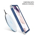 thumbnail image 4 of Galaxy S20 Ultra Case Cover, Allytech PC TPU Hybrid Cover Heavy Duty Protective Defender Bumper Shockproof Drop Proof Wireless Charging Support Back Cover Case for Samsung Galaxy S20 Ultra,Darkblue, 4 of 11
