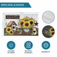 thumbnail image 6 of Yellow Sunflowers Placemats Set of 6, Western Star Farmhouse White Wooden Placemats for Dining Table, Place Mats for Kitchen Tabletop, Waterproof Wipeable Dining Table Mats Set, 6 of 9