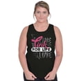 thumbnail image 4 of Breast Cancer Pink for Life Ribbon Tank Top Tee Shirt Women Brisco Brands S, 4 of 6