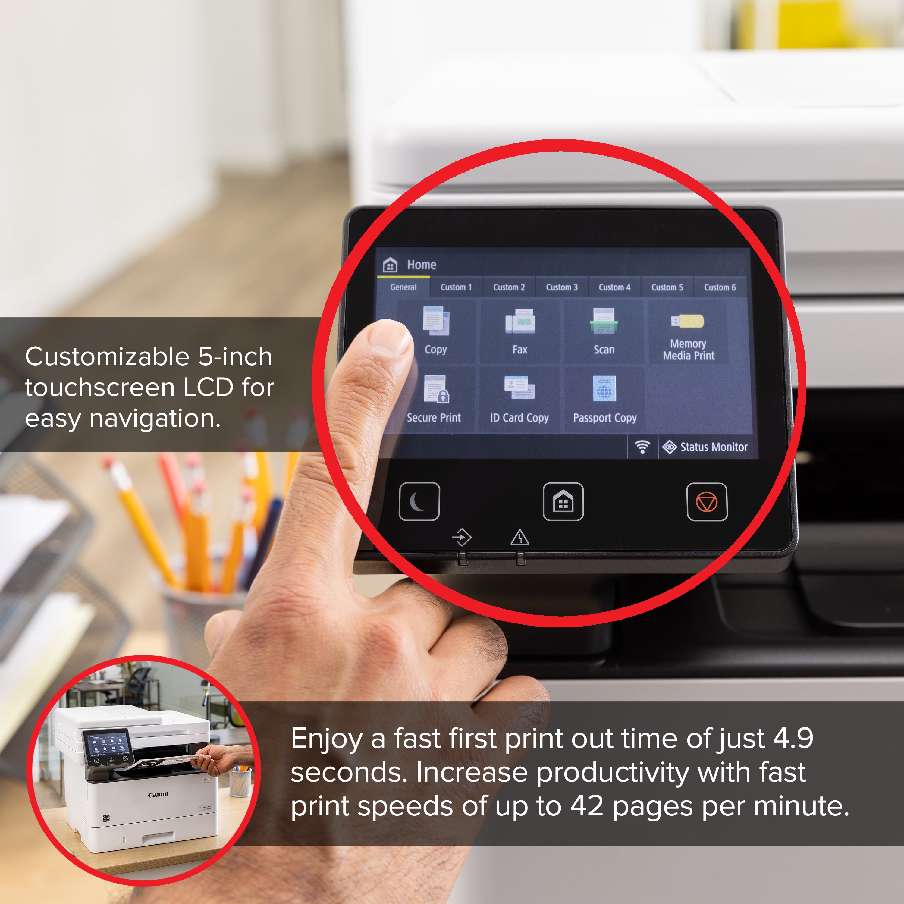Canon imageCLASS MF465dw Multifunction Monochrome Laser Printer 5951C005