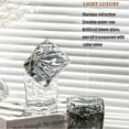 thumbnail image 3 of Glass Beverage Dispenser Set 4 Glasses And Stand, 3.5L Tap Dispenser For Juices And Cocktails, Heat Resistant Silver, 3 of 5