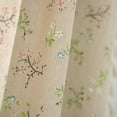 thumbnail image 4 of Vireellx Floral 84 Inches Curtains for Bedroom Jacquard Drapes Bird Patterned Semi Sheer Boho Living Room Window Curtains 2 Panels Farmhouse Rod Pocket Light Filtering Decorative Window Treatments, 4 of 8