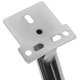 thumbnail image 3 of OULII Heavy Duty Salon Chair Footrest Plated Silver Iron Compatible with Barber Chairs, 3 of 8