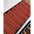 thumbnail image 7 of Stair Treads for Wooden Steps,Red Wood Grain Peel and Stick Stair Treads with Adhesive,Farmhouse Vintage Wooden Rustic Planks Non Slip Indoor Stairs Runner Rugs Mats for Elders Dogs 8"x30" 4PCS, 7 of 7
