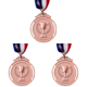 thumbnail image 1 of Medalla de ganador de 2 pulgadas con cinta para el cuello redonda para fiestas de competiciones (cobre), 1 of 2