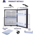thumbnail image 4 of SMAD Mini Refrigerator 1.0 Cu ft, AC 110/DC 12V, Reversible Door, Silent Operation, Black, 4 of 7