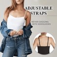thumbnail image 4 of VALINK Femmes Coton Camisole avec Étagère Soutien-Gorge Réglable Spaghetti Sangle Débardeur Cami Réservoirs, 4 of 6