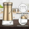 thumbnail image 3 of 2PCS Copper Stainless Steel Salt and Pepper Shakers Clear Bottom Jar Bottle Container with Stainless Steel Top copper spice jars, 3 of 5
