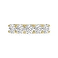 thumbnail image 2 of TimeLe$$ Classics Lab Grown Five Stone Diamond Anniversary Bands and Wedding Rings For Women in 14K Yellow Gold - 3 CTW (Ring Size: 6.5), 2 of 7
