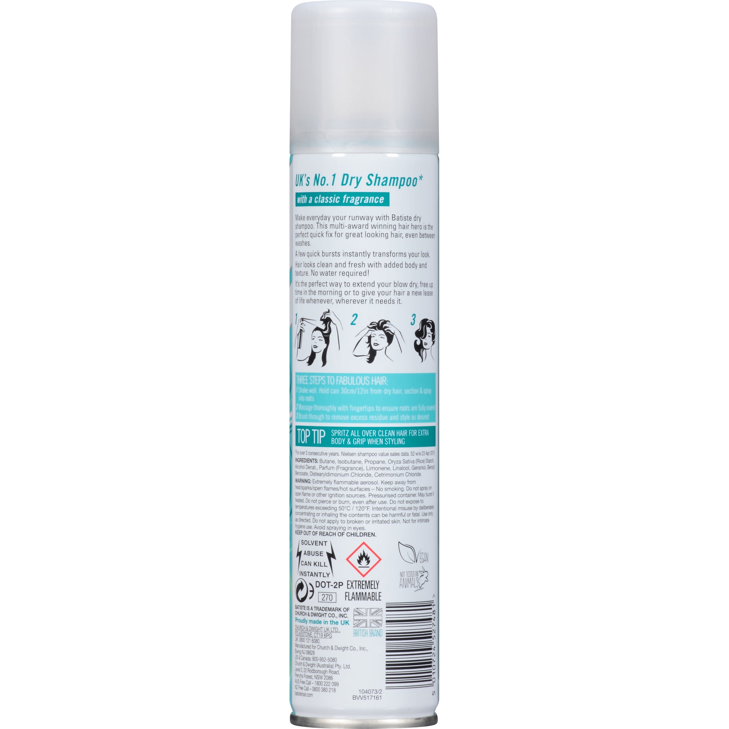 Batiste Dry Shampoo Fragrance, Pack, fl. Oz. - Walmart.com