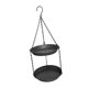 thumbnail image 2 of Comedero colgante para pájaros para exteriores, ideal para amantes de las aves, fácil de limpiar, para niños, con doble placa. Gris, 2 of 9
