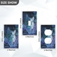 thumbnail image 2 of Light Switch Cover Switch Plate Outlet Cover Plug Cover for Electrical Duplex Outlets Cute Blue and White Cat, 2 of 6