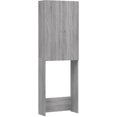 thumbnail image 2 of Mueble para lavadora Sonoma gris 64x25,5x190 cm, 2 of 5