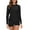 Black, variant on Lovskoo 2024 Women Rash Guard Long Sleeve Swimsuit Long Sleeve Tops and Shorts Diving Suit Bathing Suit Summer Beach Surfing Swimwear Blue