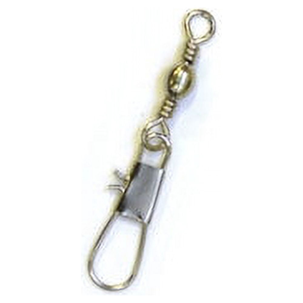 Eagle Claw Barrel Swivel with Interlock Snap, Nickel, Size 7