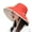 Red, variant on Women's Packable Reversible Bucket Hat UV Sun Protection Large Brim Summer Beach Cap