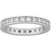 0.9 Carat T.G.W. Round CZ Eternity Band in Sterling Silver
