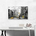thumbnail image 2 of ARTCANVAS New York City Yellow Dress Cabs NYC Canvas Art Print - Size: 26" x 18" (0.75" Deep), 2 of 9