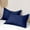 Navy, variant on Uklsqma Solid Color Pillowcase Set of 2 | 100% Polyester Soft & Breathable Pillow Covers for Bedroom, Dorm, School | 31.5" x 21" Standard Size in White, Gray, Navy, Pink, Blue