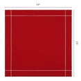 thumbnail image 6 of Unique Bargains 12 Pack Washable Polyester Cloth Napkins for Dining Wine Red 17"x17", 6 of 6