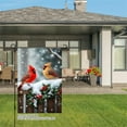 thumbnail image 3 of JOOCAR Winter Cardinal Birds on Snowy Fence Garden Flag for Winter Christmas Home Outdoor Garden Yard Door Decor 12x18 inch, 3 of 5