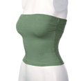 thumbnail image 4 of TheLovely Women's Casual Strapless Bandeau Cotton Tube Top w/Built-In Layer(Bra), 4 of 4