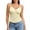 WenDA22 tx04-Yellow, variant on WEIWEN Womens Spaghetti Strap Tank Top Lace Wrap Deep V Neck Cropped Tops for Women Coquette Camisole Going Out Cami Shirts tx03-White, L