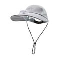 thumbnail image 2 of Solar Powered Wide Brim Hat with Fan, 360° Rotatable Fan Head, Dual Solar and USB Charging 650mAh Battery, Breathable Mesh for Outdoor Hiking Fishing Travel, 2 of 6