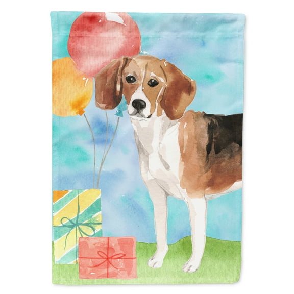 Happy Birthday Beagle Garden Flag