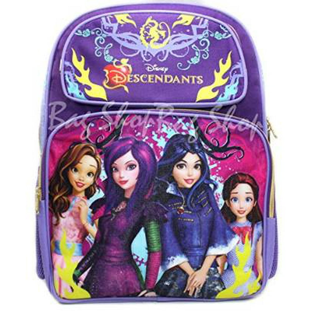 Disney Backpack Descendants Purple 16 New 678500